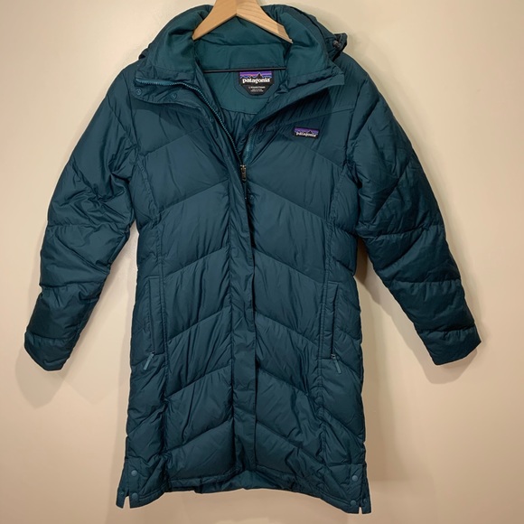 patagonia down with it parka piki green